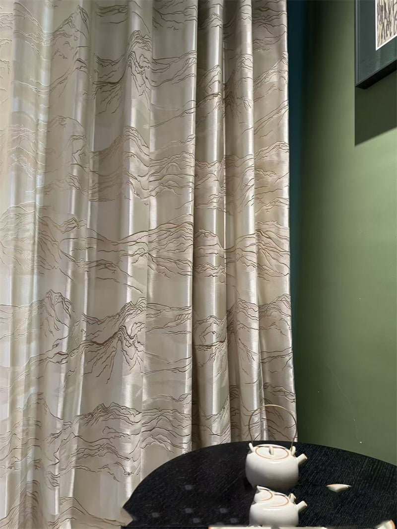 Landscape Jacquard Curtain