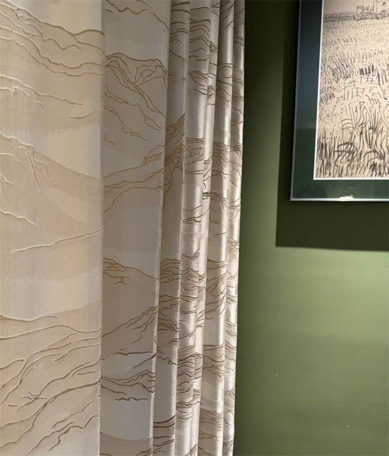 Landscape Jacquard Curtain