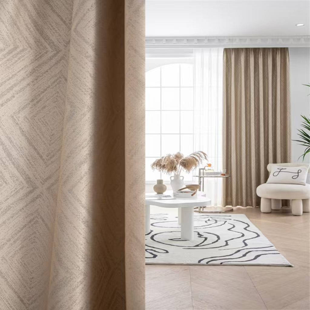 Modern Jacquard Blackout Fabric